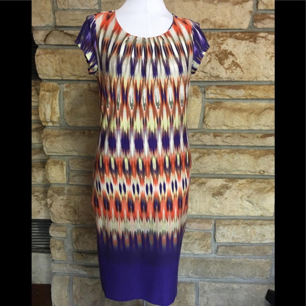 Ombré Ikat print dress